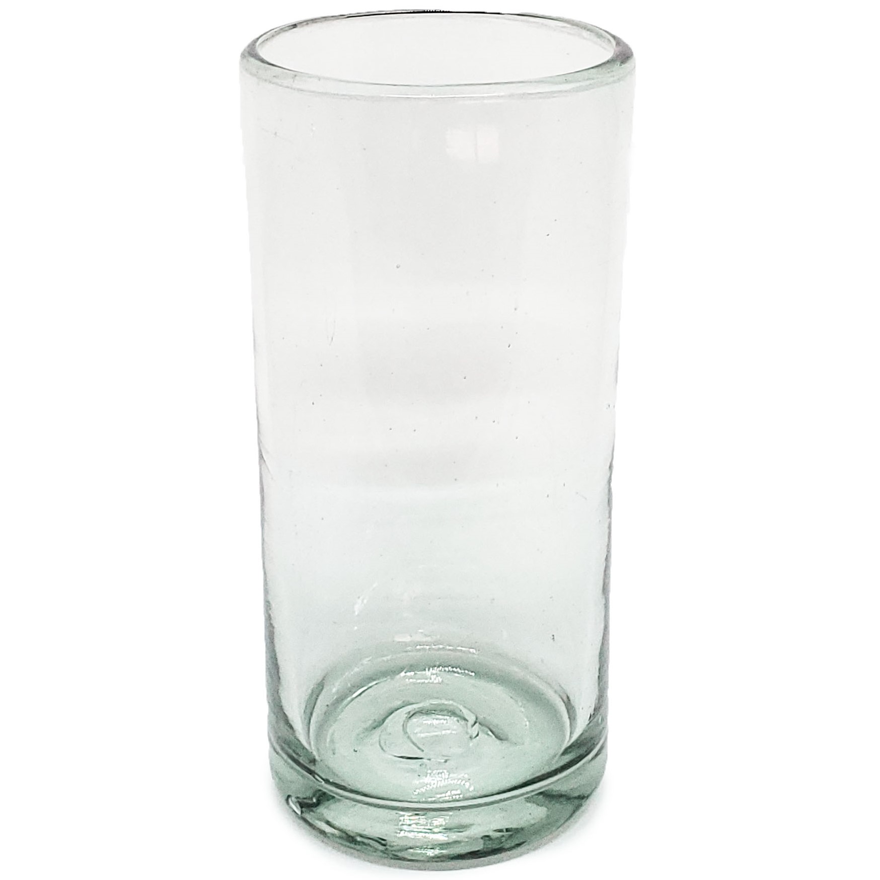 VIDRIO SOPLADO / Juego de 6 vasos Jumbo transparentes / Éste clásico juego de vasos jumbo está hecho con vidrio reciclado. Contiene pequeñas burbujas atrapadas en el vaso.